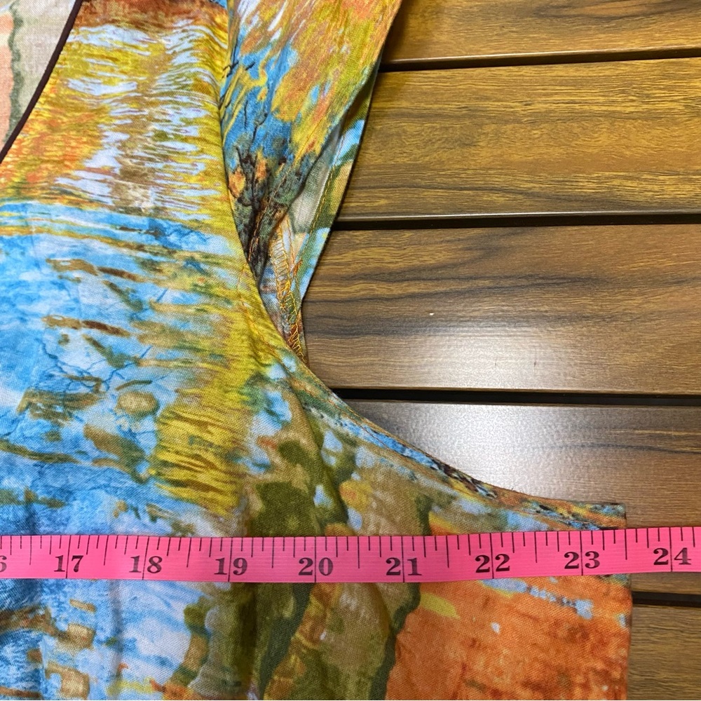 Retrolicious Women’s Dress Size 4X 100% Cotton Abstract Landscape Feminine - Picture 9 of 11